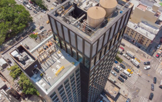 Aerial photo of the CitizenM Bowery