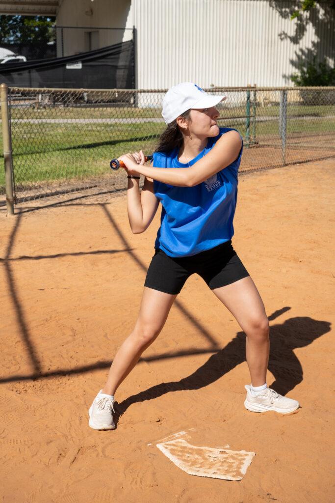 TRG team up at bat Rinaldi Group team building